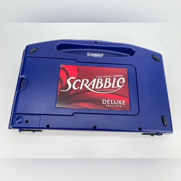Scrabble Deluxe Edition Portable Game - Blue - Picture 5 of 8